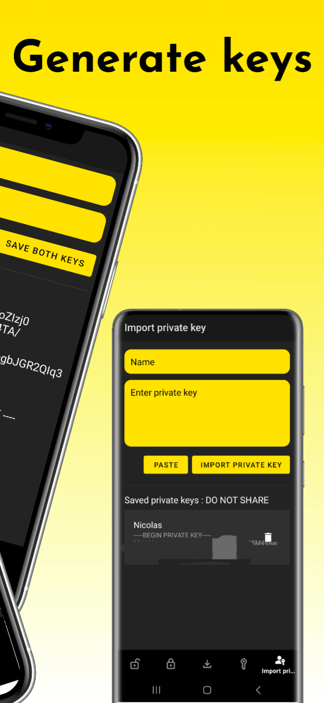 Decrypt screen